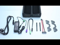 PCIE 팬리스 산업용 미니 컴퓨터 인텔 I5 I7 GPIO LPT 6 COM 2 Lans 8 USB 박스