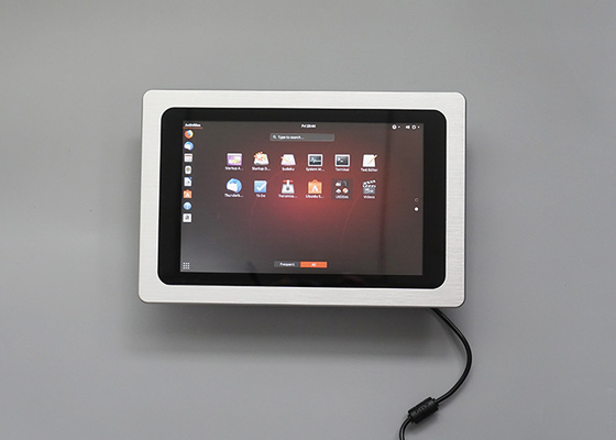 좋은 가격 FCC 1280x800 산업용 LCD 패널 PC 실버 10 포인트 64G SSD 정전식 터치 PC 온라인