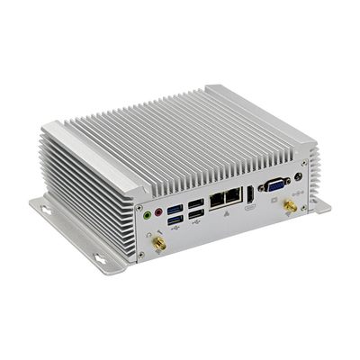RS232 RS485 RS422와 12V 산업적 박스 PC X86 임베딩된 컴퓨터 미니 pc 6 COM 8 USB