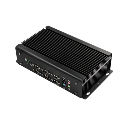 저 소비 전력 팬없이 내장된 산업용 컴퓨터 9V - 36V 지지 포 4 그베 RJ45 GPIO