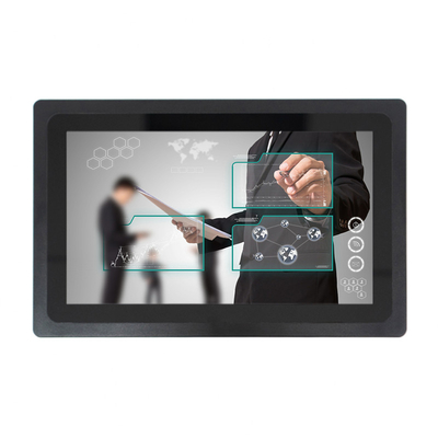 Flat Industrial PCAP Touch Monitor Waterproof FHD 1920X1080 Wall Mount LCD Monitor
