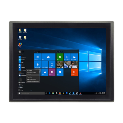 10.1-21.5 인치 팬리스 산업용 패널 PC 윈도우 10 PRO 운영 체제