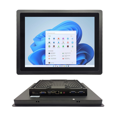 DC 12V 임베디드 터치 패널 PC 앞 IP65 방수 Gigabit 이더넷
