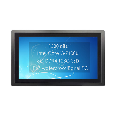 24인치 IP67 방수 임베디드 터치 패널 PC 7H 온화 유리 반등 처리