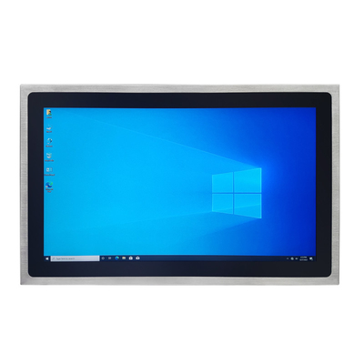 스테인리스 스틸 패널 PC 128GB SSD 저장소 DC 9V - 36V 작업 전압 EETI 80 터치 컨트롤러 IC CE /