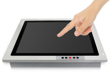 19 인치 방수 항구를 가진 적외선 터치스크린 감시자 정면 OSD 단추