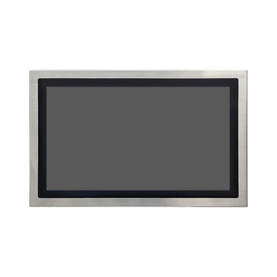 23.8 인치 스테인리스 스틸 LCD 모니터와 10 포인트 용량 터치 스크린 지원 벽 장착