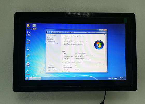 좋은 가격 UPS AIO 산업용 터치 패널 PC 15.6 인치 5 와이어 저항성 터치 스크린 PC 온라인