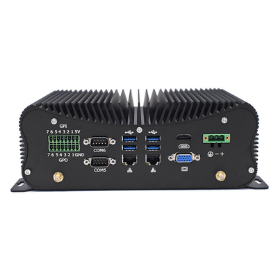 PCIe 팬리스 산업용 미니 PC 인텔 I5 I7 GPIO LPT 6 COM 2 Lans 8 USB 박스